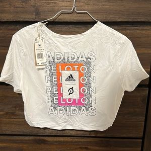 Peloton / Adidas Cropped Tee, Medium